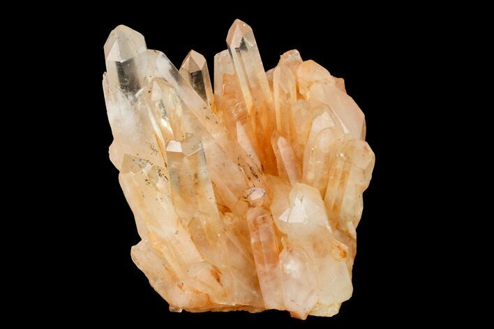 Tangerine Quartz Crystal Cluster - Madagascar #156934